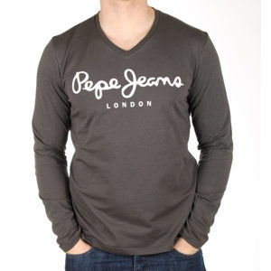 Pepe Jeans pánské tmavě šedé tričko Original - L (981)